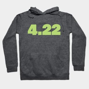 April 22nd Green 4.22 Earth Day Hoodie